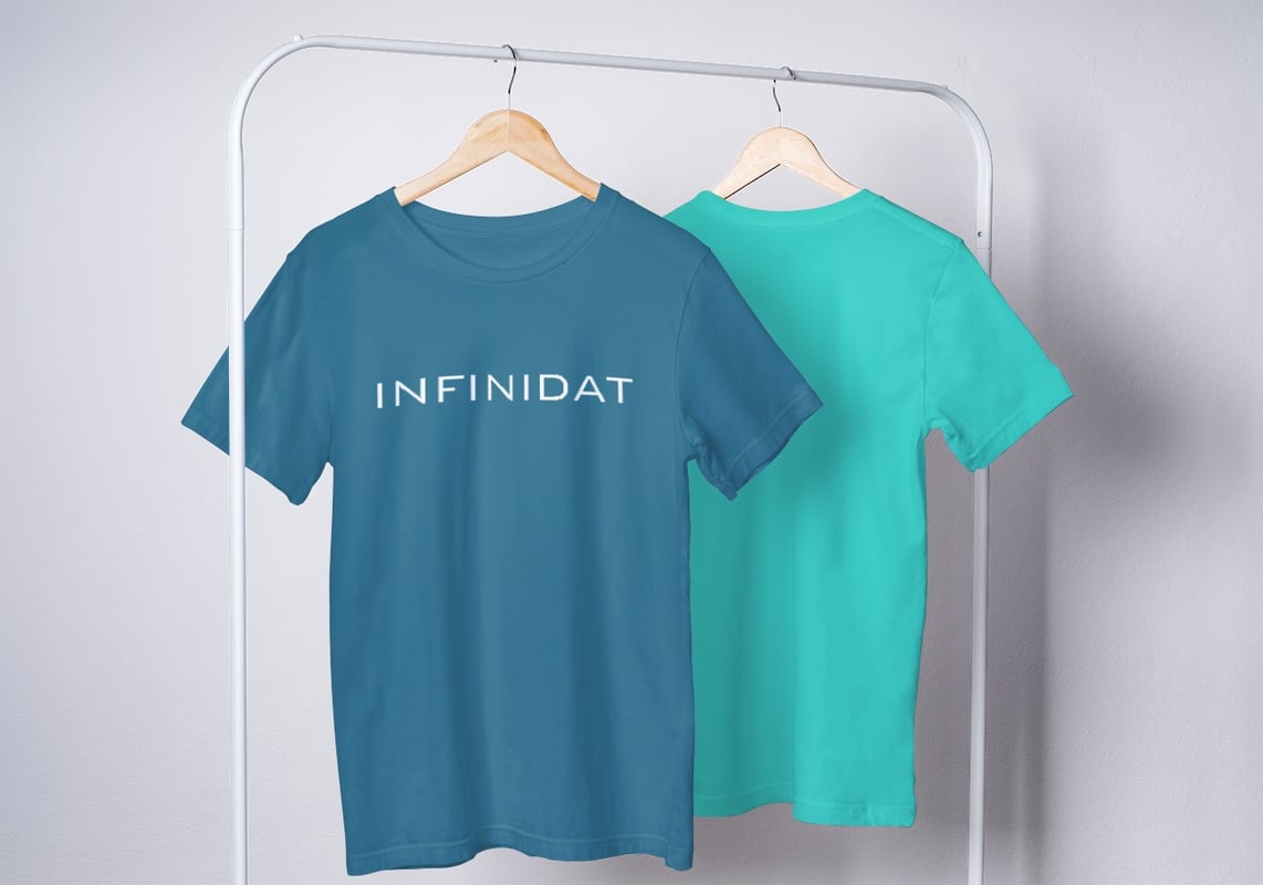 Infinidat T Shirt Cyan